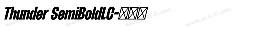 Thunder SemiBoldLC字体转换